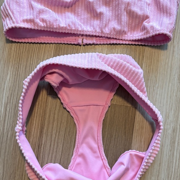 PacSun Pink Ribbed Bikini - Picture 5 of 5
